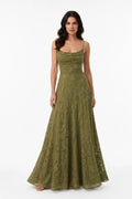 Yuna │ Lace Open Back Gown
