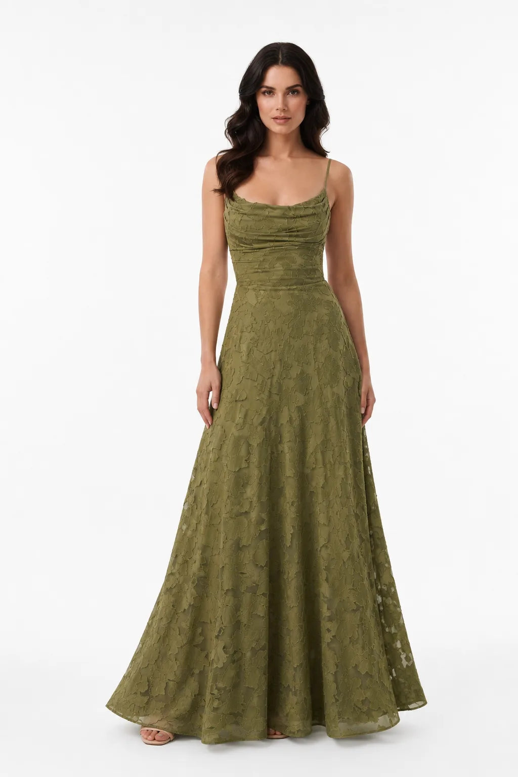 Yuna │ Lace Open Back Gown