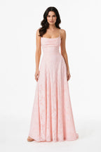 Yuna │ Lace Open Back Gown
