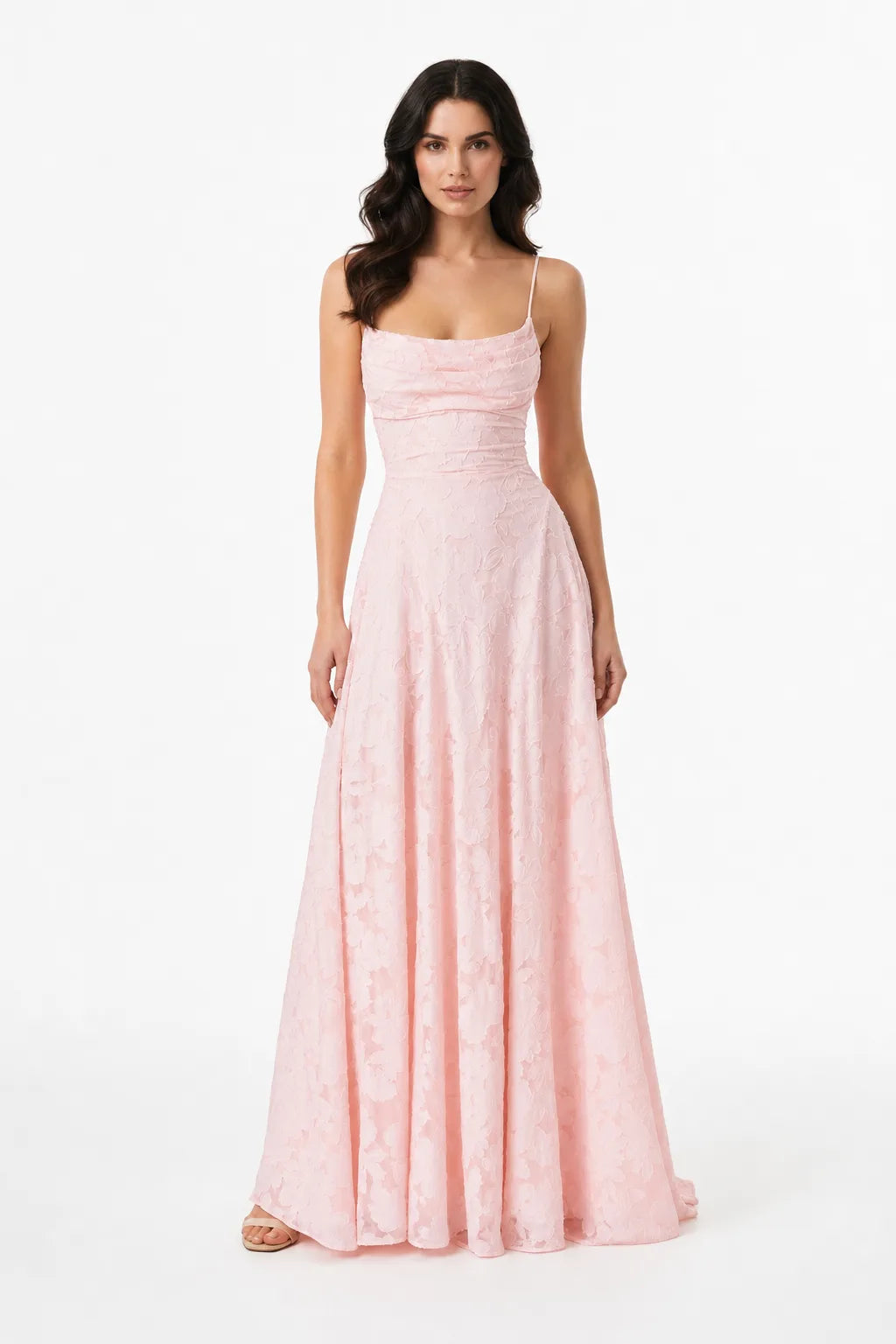 Yuna │ Lace Open Back Gown