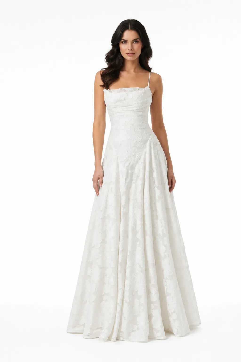 Yuna │ Lace Open Back Gown