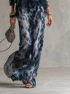 Zephyra | Women's Halter Wide Leg Two Piece Set