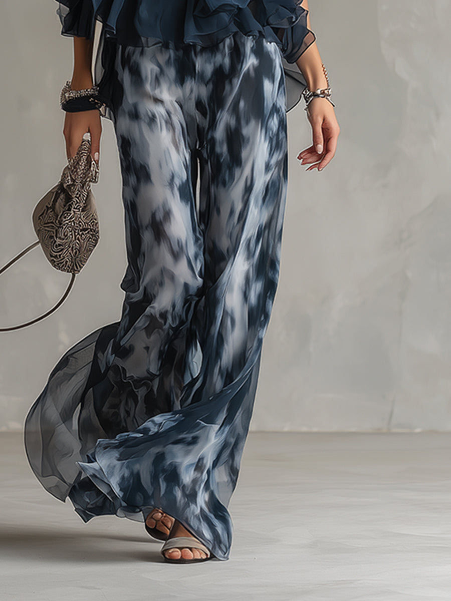 Zephyra | Women's Halter Wide Leg Two Piece Set