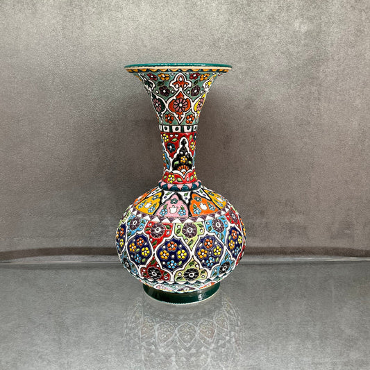 Minakari Flower Mouth Vase - HighTouch 