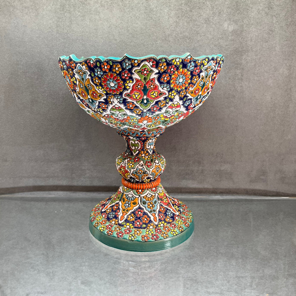 Minakari Bowl Pedestal - HighTouch 