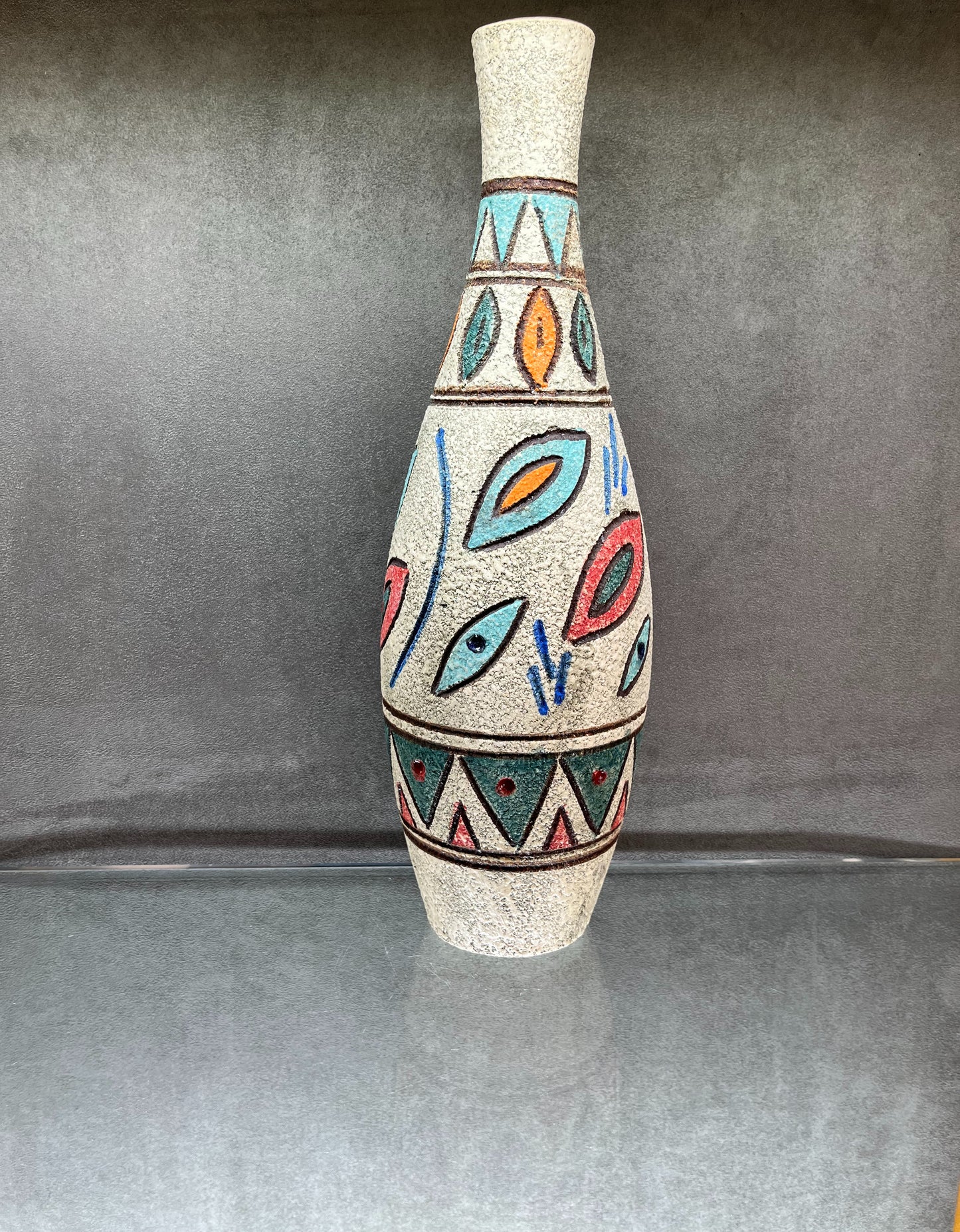 Sialk Long Bottle Vase - HighTouch 