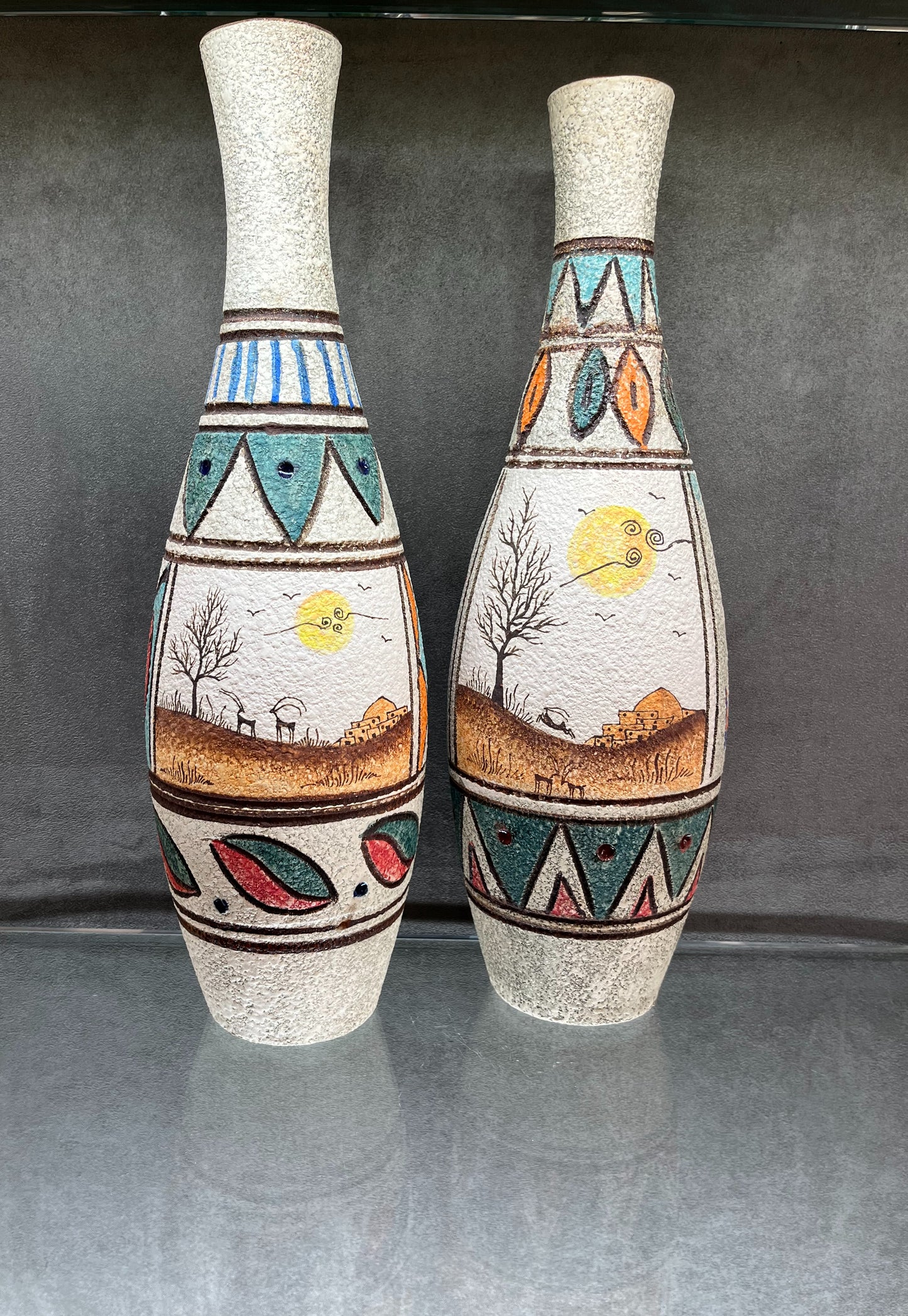Sialk Long Bottle Vase - HighTouch 